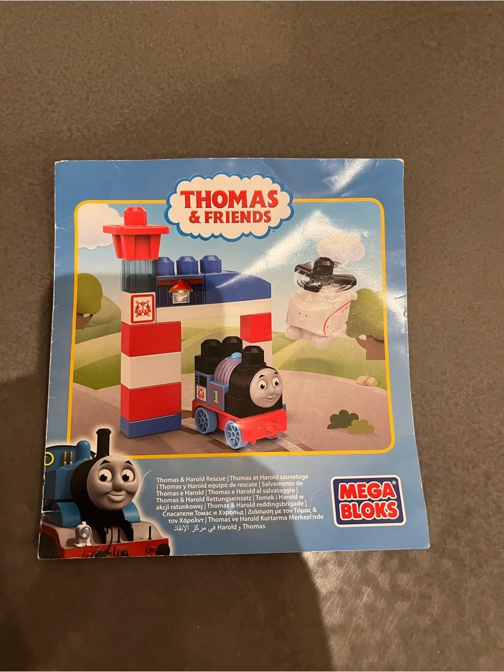 Mega Bloks Thomas & Friends Thomas & Harold Rescue 23 piece Lego style Set -